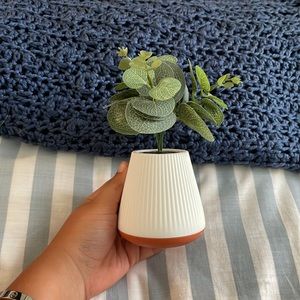 Fake plant that holds bath and Bodyworks hand sanitizer
